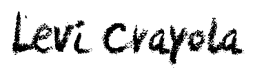 Levi Crayola font